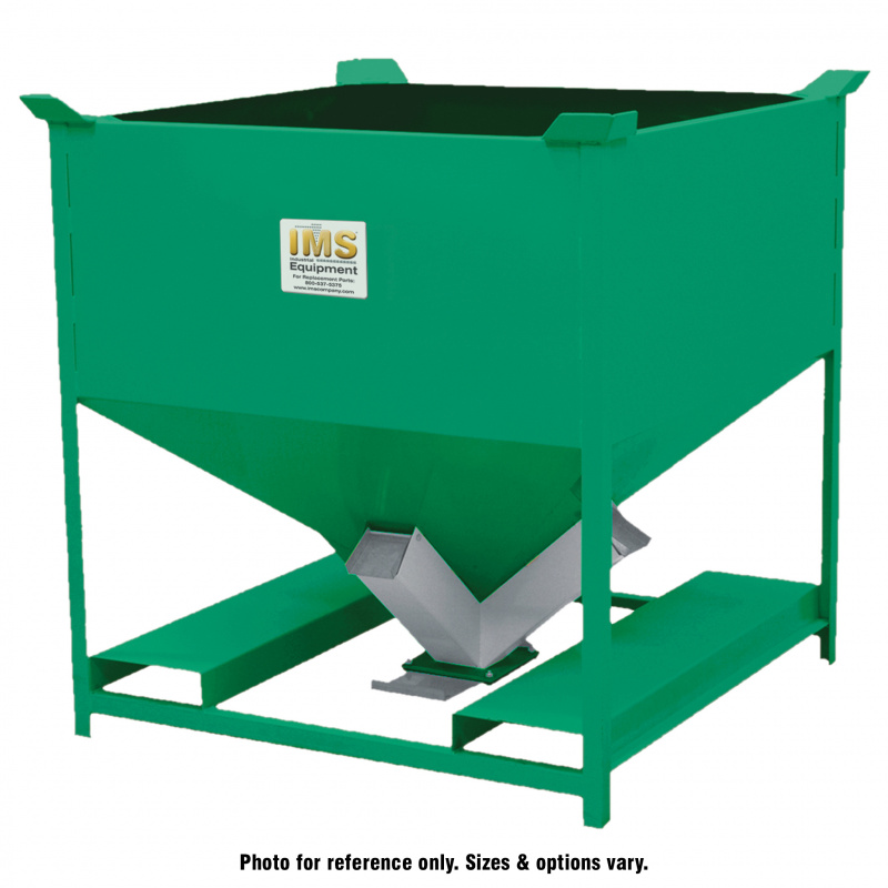 GIANT OPEN HOPPER BIN STORAGE SYSTEM, Bin Green, Size D x W x H: 18 x 36 x  75, Qty. - Bins Product No.: 10 - HQUS270, No. Shelves: 6