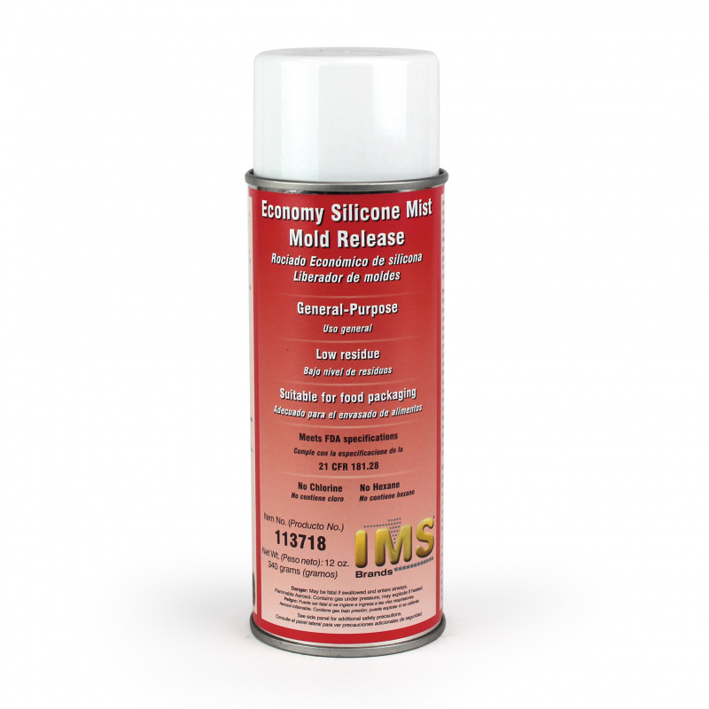 IMS Company - Mold Release, Silicone, Economy, Spray Can, 16 Fl oz  (Nominal), 12 oz Net Wt, Sold Each, Normally Packed 12 Cans Per Case,  113718 Mold Releases