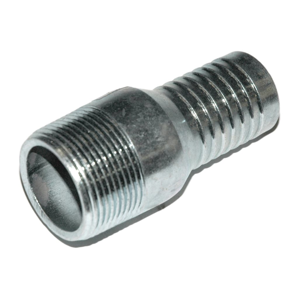 Hose Barb/Combo Nipple, 1-1/4" Inside Diameter Hose 1-1/4" Male NPT, Plated Steel